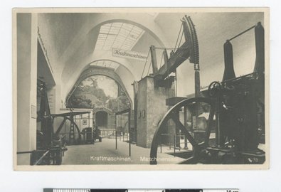 Postkarte_Ausstellung_Kraftmaschinen_Wassersäulenmaschine